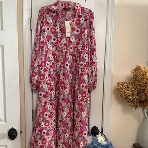 Floral Pink Maxi Dress